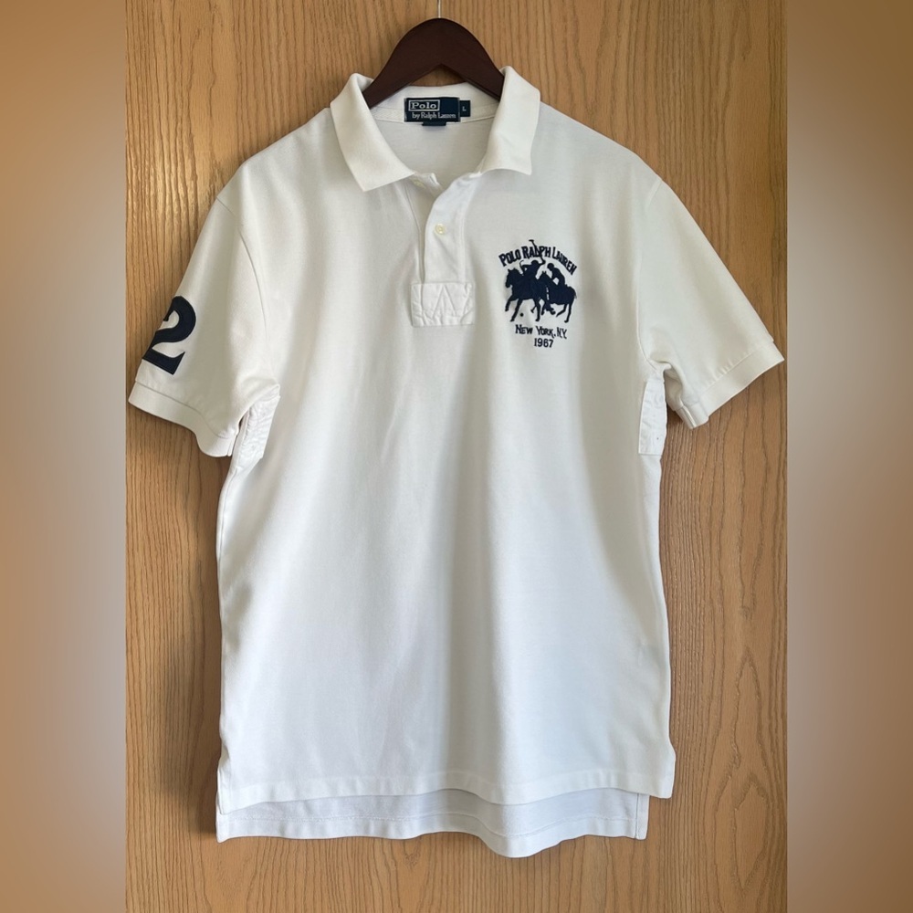 Ralph Lauren Polo | Men’s SZ Large | White New York 1967 Double Horses